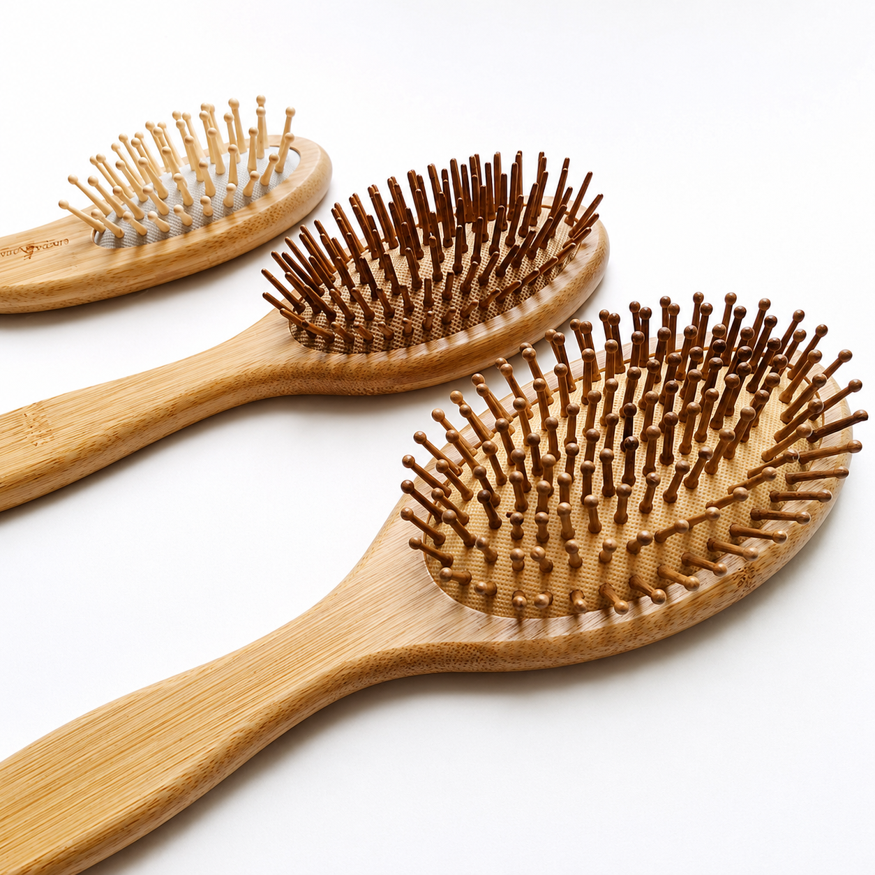 Cepillo de bambú para el cabello